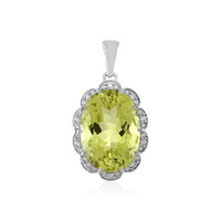 Ciondolo in argento con Quarzo Limone