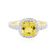 Anello in argento con Apatite Dorata
