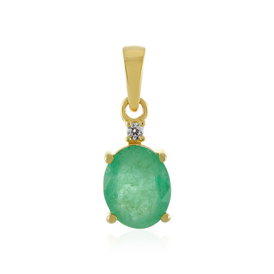 Ciondolo in argento con Smeraldo Etiope