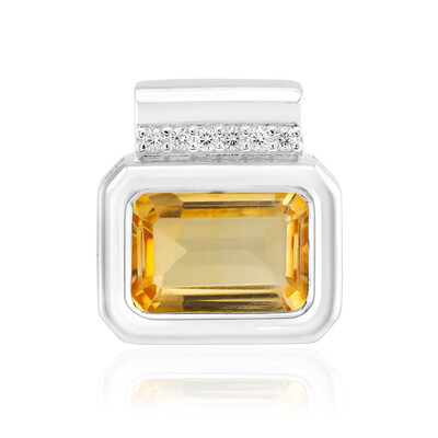 Ciondolo in argento con Citrino (MONOSONO COLLECTION)