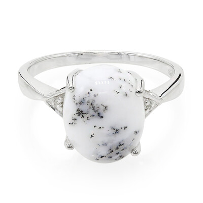 Anello in argento con Agata Dendritica