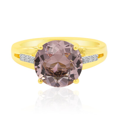 Anello in oro con Morganite Brasiliana AAA (AMAYANI)