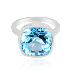 Anello in argento con Topazio Blu Cielo