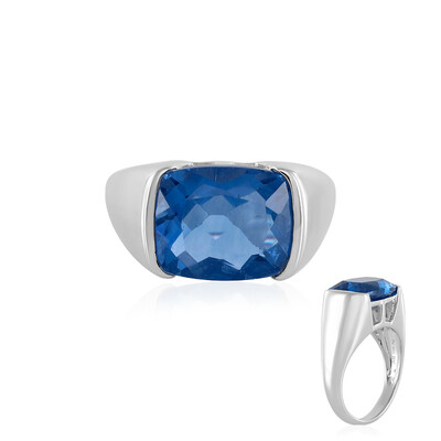 Anello in argento con Fluorite Cangiante