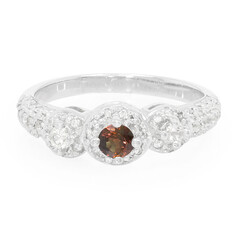 Anello in argento con Zaffiro Cangiante (non riscaldato)