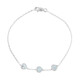 Bracciale in argento con Topazio Blu Cielo