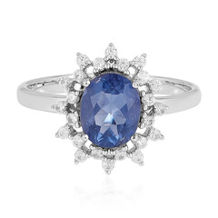 Anello in argento con Fluorite Cangiante