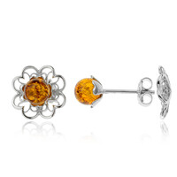 Orecchini in argento con Ambra Baltica