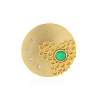Ciondolo in argento con Opale Verde dell'Etiopia