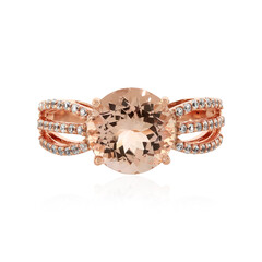 Anello in oro con Morganite Pesca