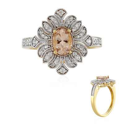 Anello in argento con Morganite