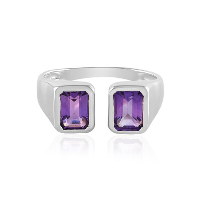 Anello in argento con Ametista Siberiana