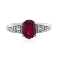 Anello in argento con Rubino del Madagascar