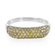 Anello in argento con Diamante Fancy