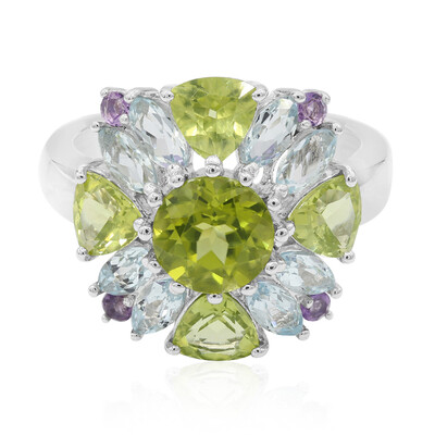 Anello in argento con Peridoto