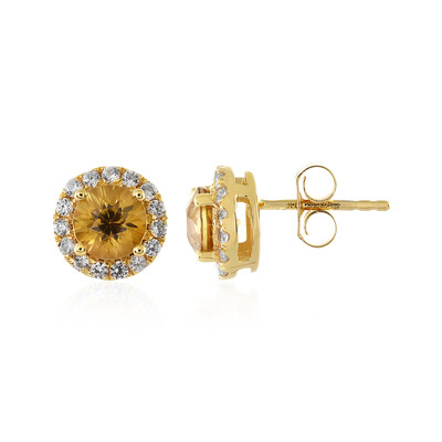 Orecchini in argento con Zircone Giallo