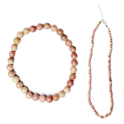 Parure in argento con Rodonite
