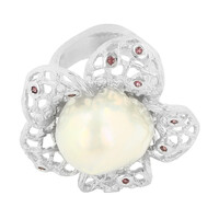 Anello in argento con Perla di Acqua Dolce