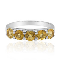 Anello in argento con Citrino