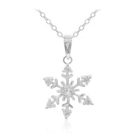 Collana in argento con Topazio Bianco