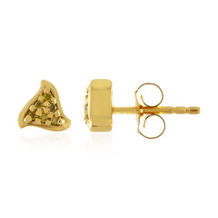 Orecchini in argento con Diamante Giallo I3