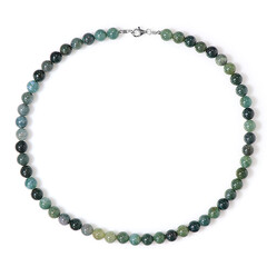 Collana in argento con Agata Muschiata