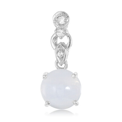 Ciondolo in argento con Agata Blue Lace