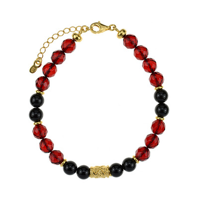 Bracciale in argento con Ambra Rossa Colombiana (dagen)