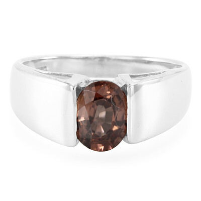 Anello in argento con Zircone Cannella