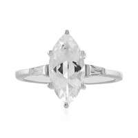 Anello in argento con Topazio Bianco