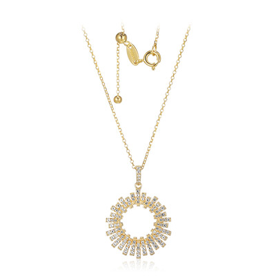 Collana in argento con Topazio Bianco