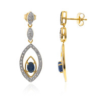 Orecchini in argento con Zaffiro Blu