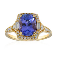 Anello in oro con Tanzanite AAA (CIRARI)