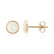 Orecchini in oro con Opale Bianco