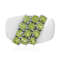 Anello in argento con Peridoto