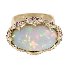 Anello in oro con Opale di Welo AAA (de Melo)