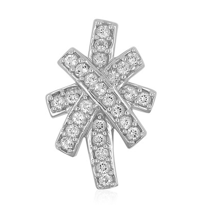 Ciondolo in argento con Topazio Bianco