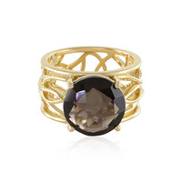 Anello in argento con Quarzo Fumè