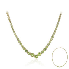Collana in argento con Peridoto