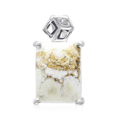 Ciondolo in argento con Magnesite