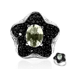 Anello in argento con Ametista Verde