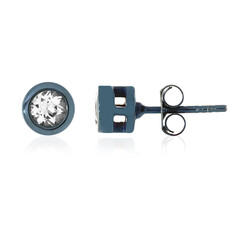 Orecchini in argento con Topazio Bianco