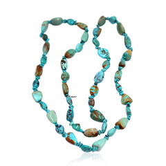 Collana in argento con Turchese Kingman (Anne Bever)