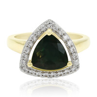 Anello in oro con Tibetanite Verde