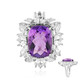Anello in argento con Ametista