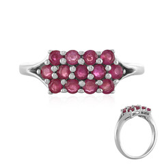 Anello in argento con Rubino del Madagascar