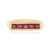 Anello in argento con Rubino del Madagascar