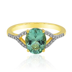 Anello in oro con Tormalina Petrolio (AMAYANI)