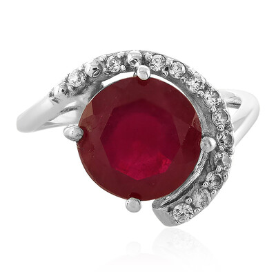 Anello in argento con Rubino del Madagascar