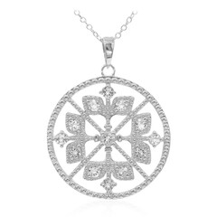 Collana in argento con Topazio Bianco